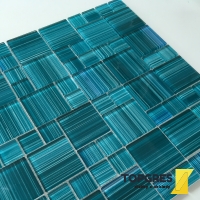 MOSAIC MSM62 Mozaika skleněná modrotyrkysová 300x300 mm