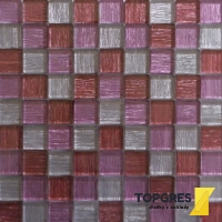 Mosaic MSR104 Mozaika skleněná textil růžová 305x305 mm