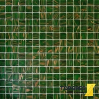 MOSAIC MSG43 Goldstar Mozaika skleněná zelená 327x327 mm