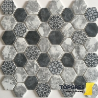 Mosaic MSH006 Mozaika recyklované sklo hexagon