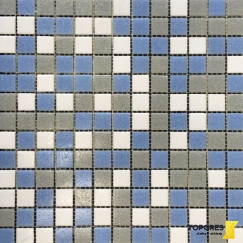 MOSAIC MSB36 Mozaika skleněná bazénová modrošedý mix 327x327 mm