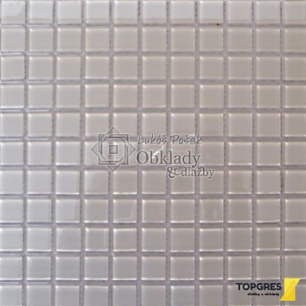 MOSAIC MSN061 Mozaika skleněná bílá 297x297 mm