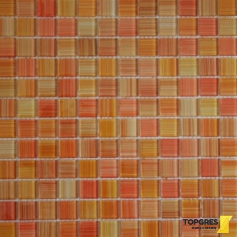 MOSAIC MSM54 Mozaika skleněná oranžová 300x300 mm